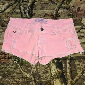 Pink Distressed Hollister Pink Shorts